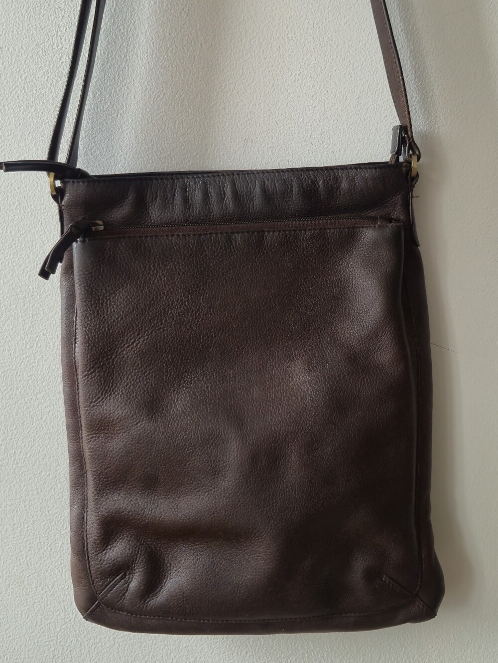 Derek Alexander  Brown Leather Crossbody Bag Derek Alexander Vintage Brown